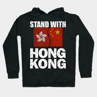 Free Hong Kong Flag Pro Democracy Tops Stand With Hong Kong T-Shirt Hoodie